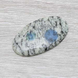 Jaspis K2  Granit azuryt owal 33x18 JAS0060